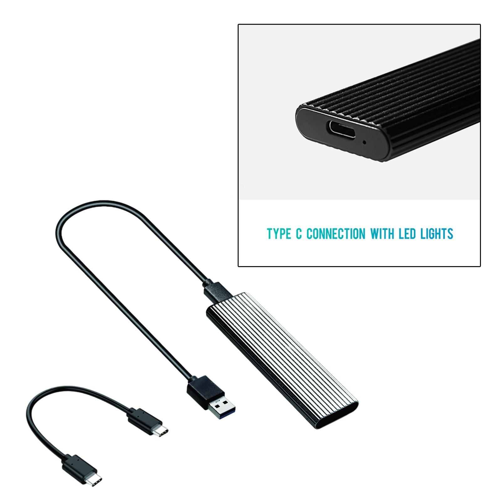 To USB 3.1 Enclosure Adapter  Key for 2230 2242 2280  SSD Red