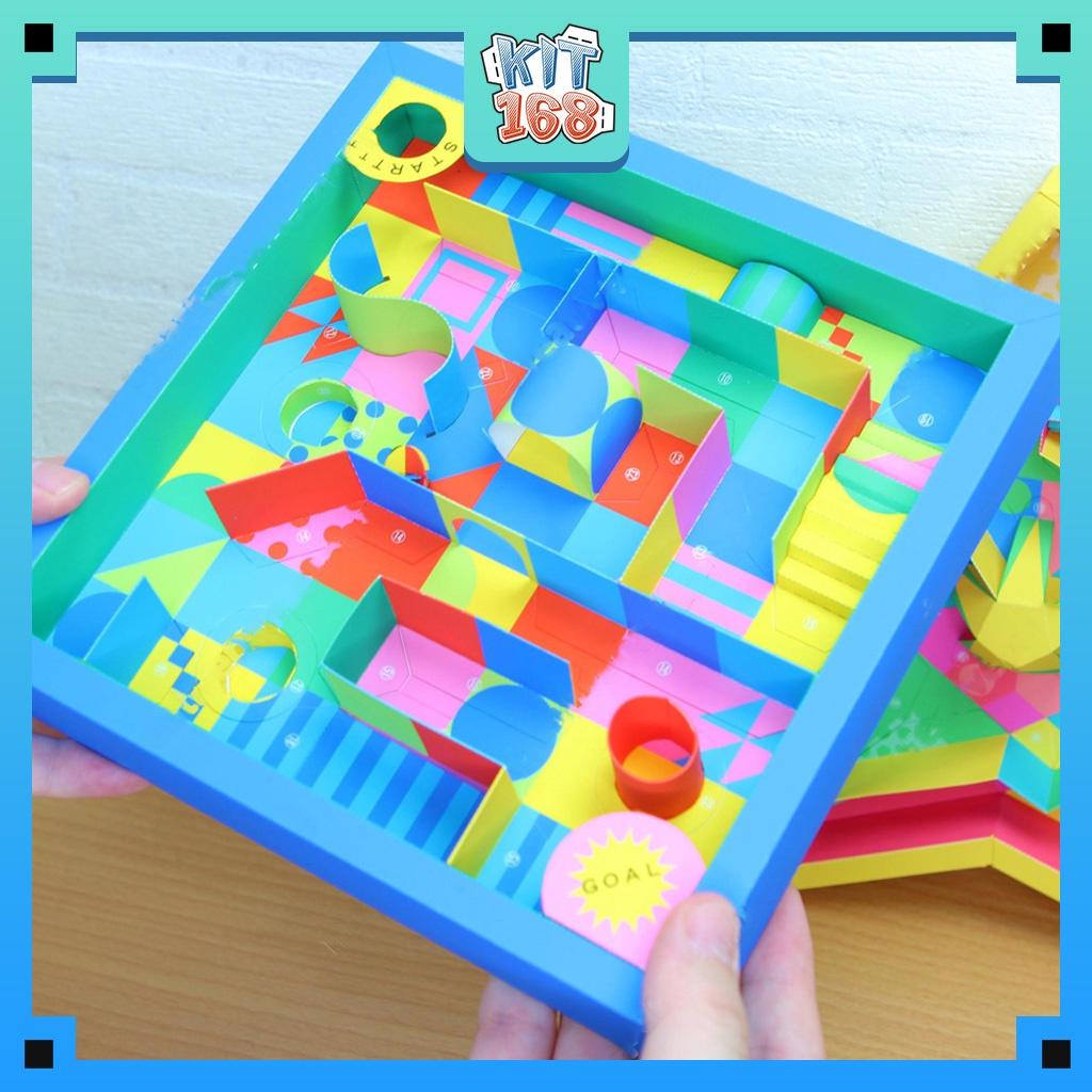 Mô hình giấy đồ vật đồ chơi Trò chơi 3D maze hình vuông