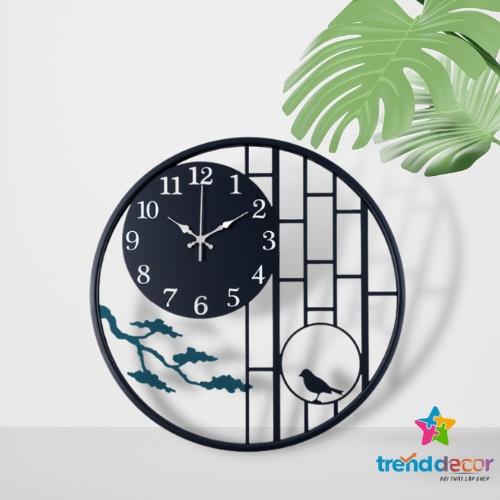 Đồng hồ treo tường gỗ chim én, đồng hồ treo tường trang trí phòng ngủ phòng khác quán cafe