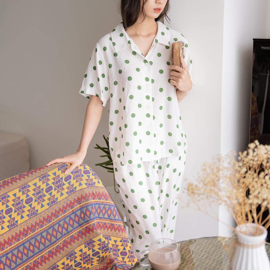 Bộ Đồ ngủ nữ Pyjama mặc nhà TKFASHION BD06