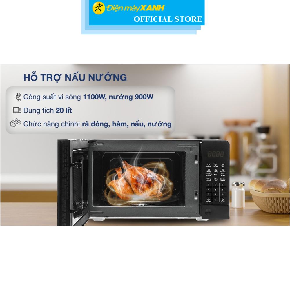 Lò vi sóng có nướng BlueStone MOB-7816 20 Lít - Hàng Chính Hãng