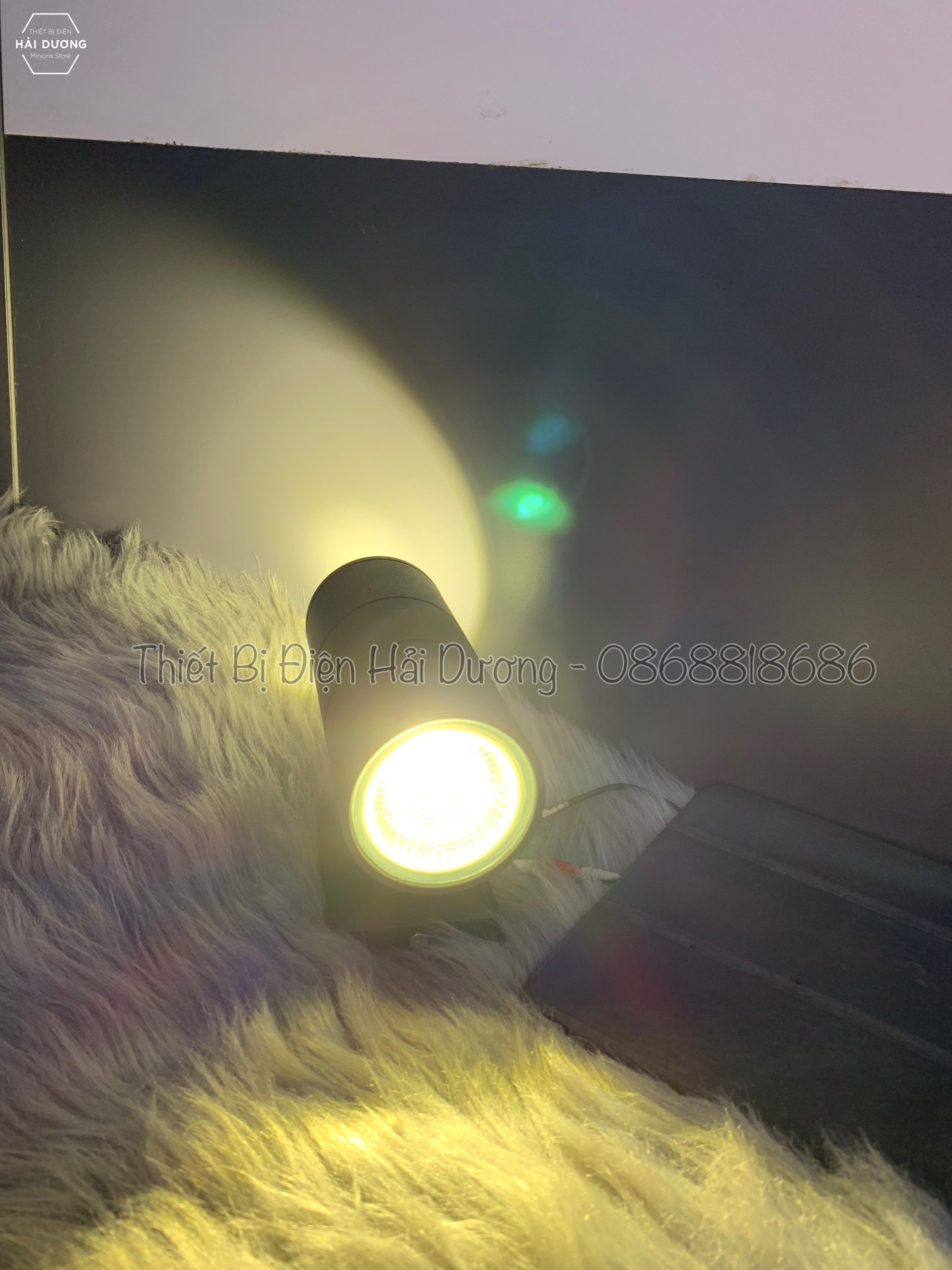 Đèn led gắn tường hình trụ TN916 6w - Ánh sáng vàng - Chống nước thân nhôm - Cầu Thang Cổng Hiên Nhà Sân Vườn