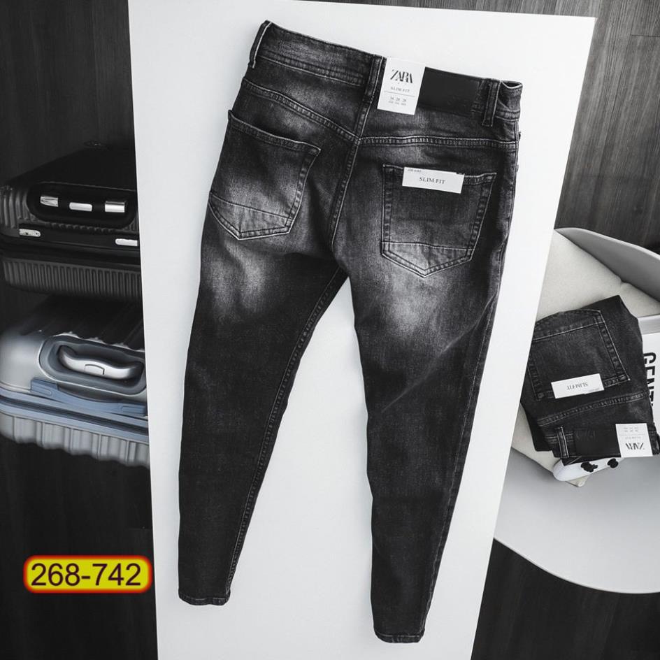 Quần Dài Jeans Nam Rách Chất liệu Co dãn Thời trang Cao cấp Phong cáchTrẻ trung cực hot