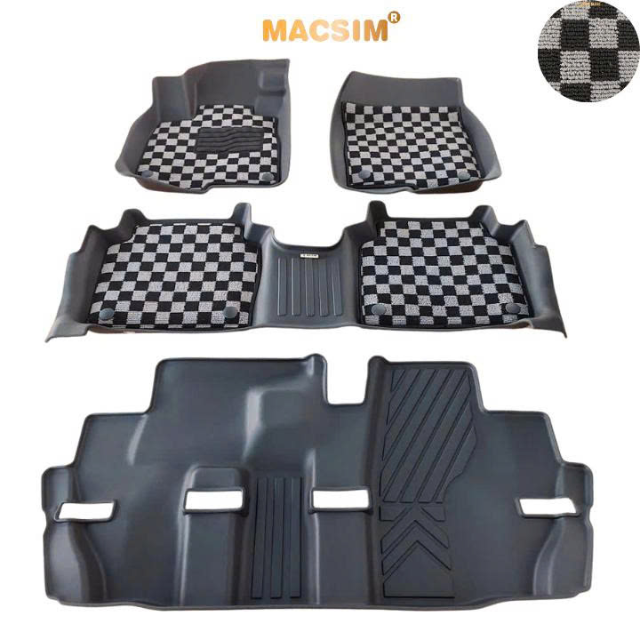 [CHÍNH HÃNG] Thảm lót sàn ô tô Honda CRV (2017-2022) Macsim – 2 Lớp Ca rô, chuẩn phom, Sử dụng lâu dài (Mã 03)