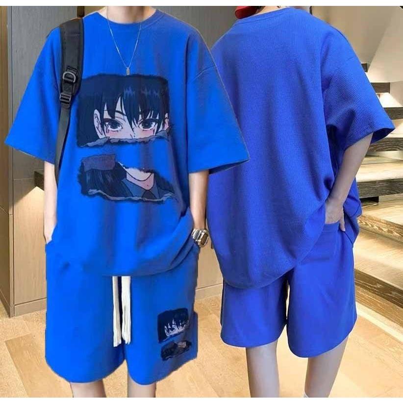 đồ bộ thể thao xốp Anime nam nữ unisex phong cách thể thao thích hợp cho mọi lứa tuổi 02 TÂM SHOP