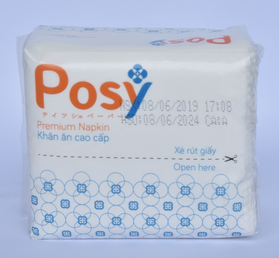 Combo 6 Gói Khăn Ăn Posy 150 Tờ 2 Lớp ( Dạng Rút)