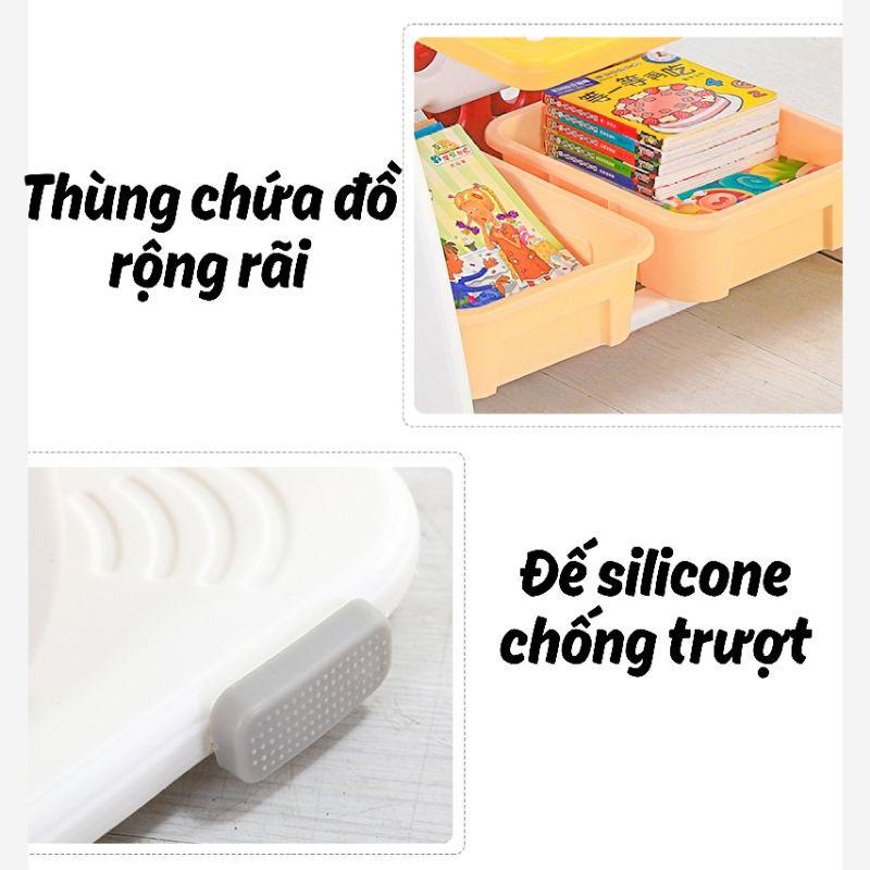 Bản vẽ bàn học kệ sách Holla 3in1 cho bé