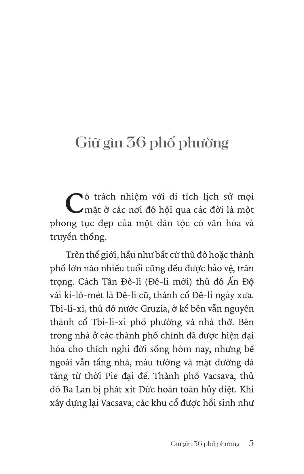 Giữ Gìn 36 Phố Phường