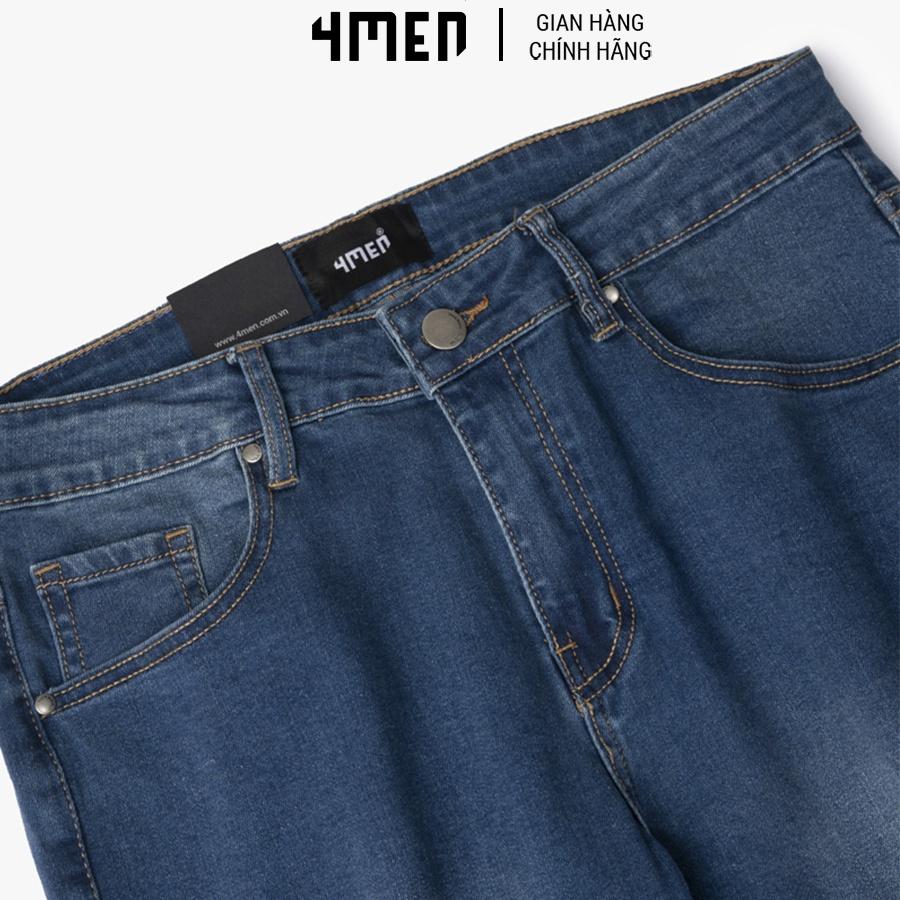 Quần Jeans Trơn Nam Cao Cấp 4MEN QJ040