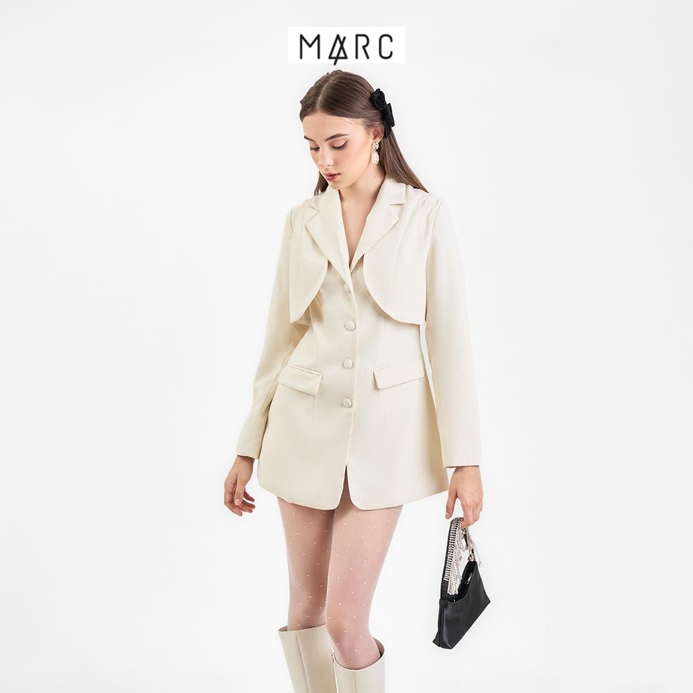 Áo vest nữ MARC FASHION form dài 2 túi phối gile TRVH110322