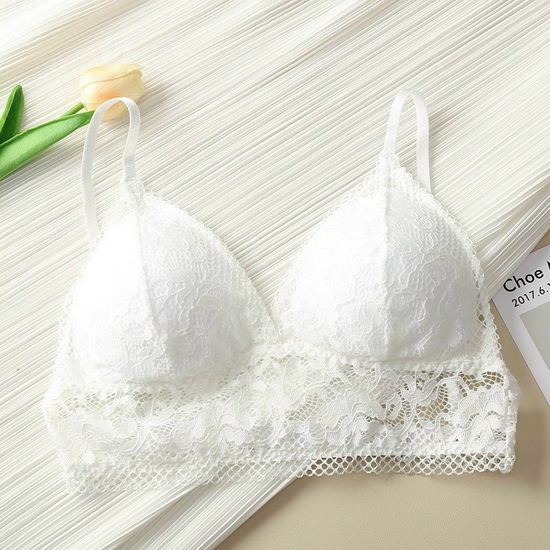 Bra ren hoa mềm không gọng mút mỏng kiểu dáng sexy SA7383