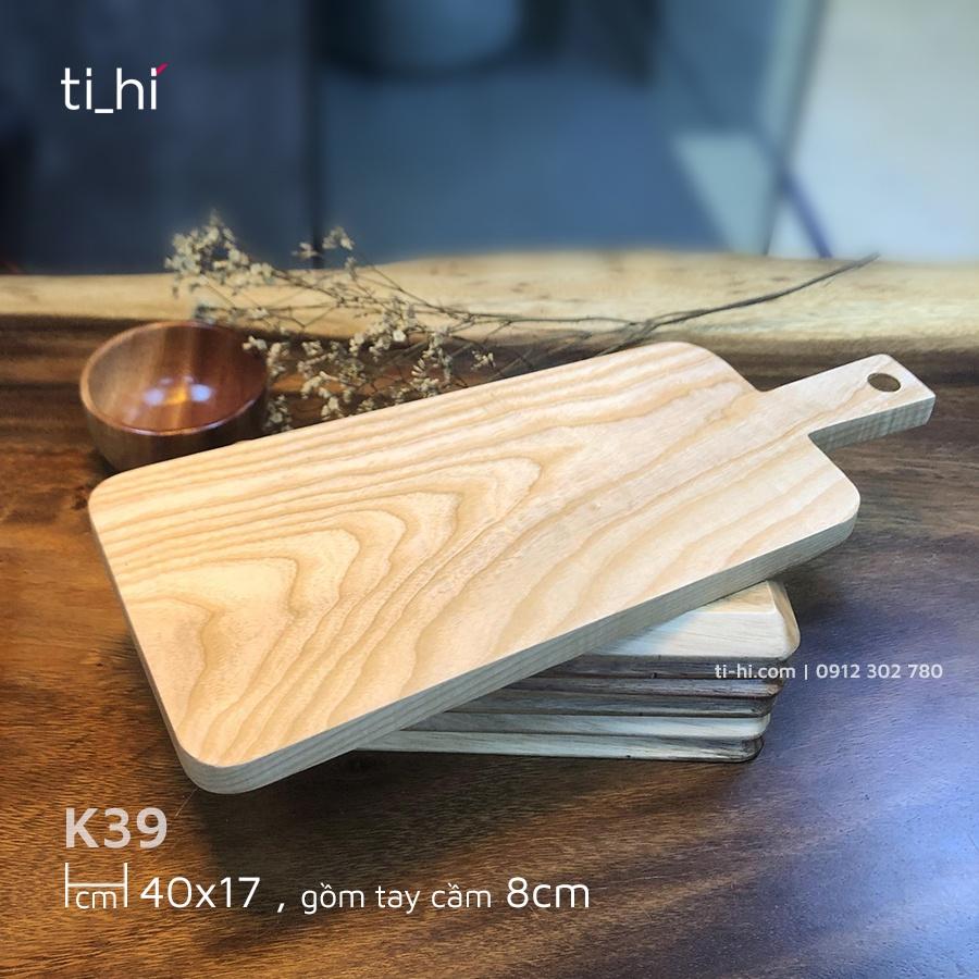 Thớt gỗ có tay cầm 40x17cm