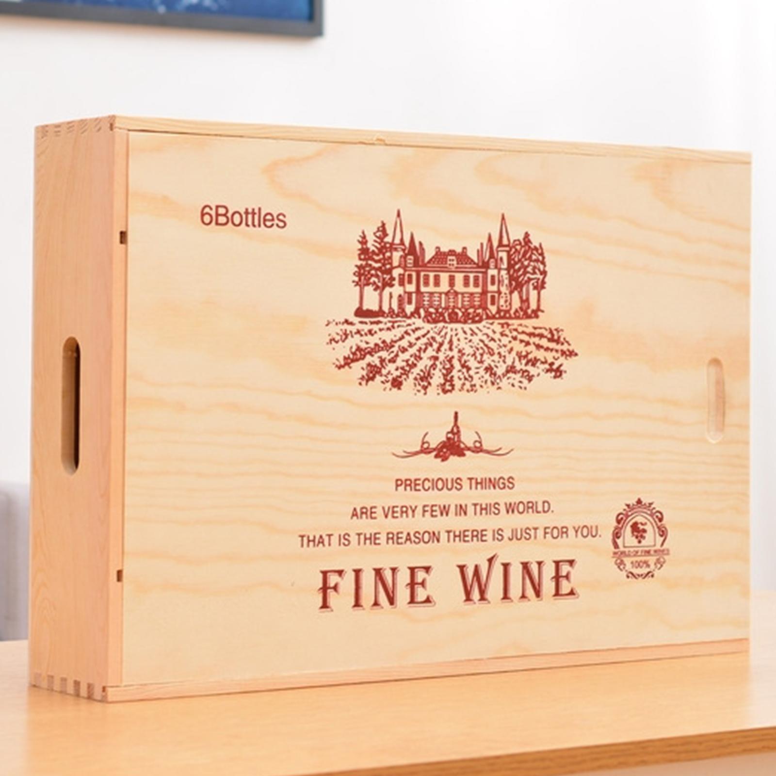 Gift Box Portable Wooden  Box for Celebrations Holiday Housewarming