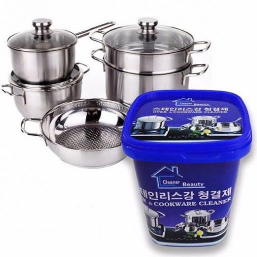 Hộp Kem Tẩy Đa Năng Xoong Nồi Hàn Quốc, Dụng Cụ Nhà Bếp, Giúp Làm Mới, Loại Bỏ Gỉ Sét Dụng Cụ Nhà Bếp, Siêu Tiện Dụng