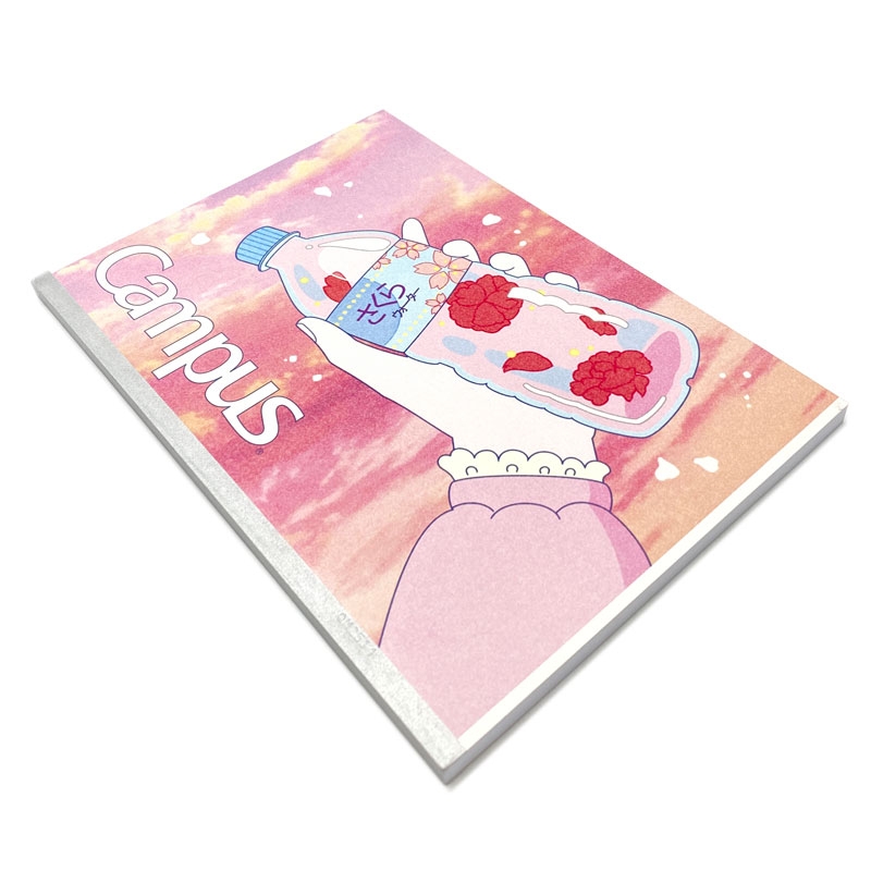 Vở B5 200 Trang Campus Kawaii - Kẻ Ngang Có Chấm - Mẫu 2 - Hồng Nhạt