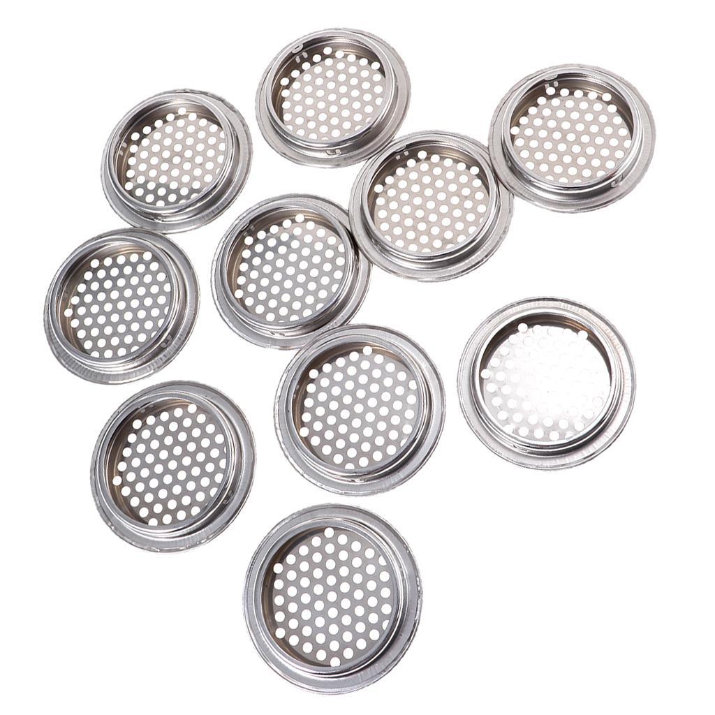 30x 53mm Stainless Steel Vent Louver Round Hole Vent Louver Louver