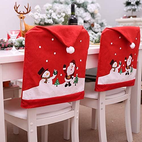 Bộ 10 chiếc ghế ghế Giáng sinh với mũ của ông già Noel