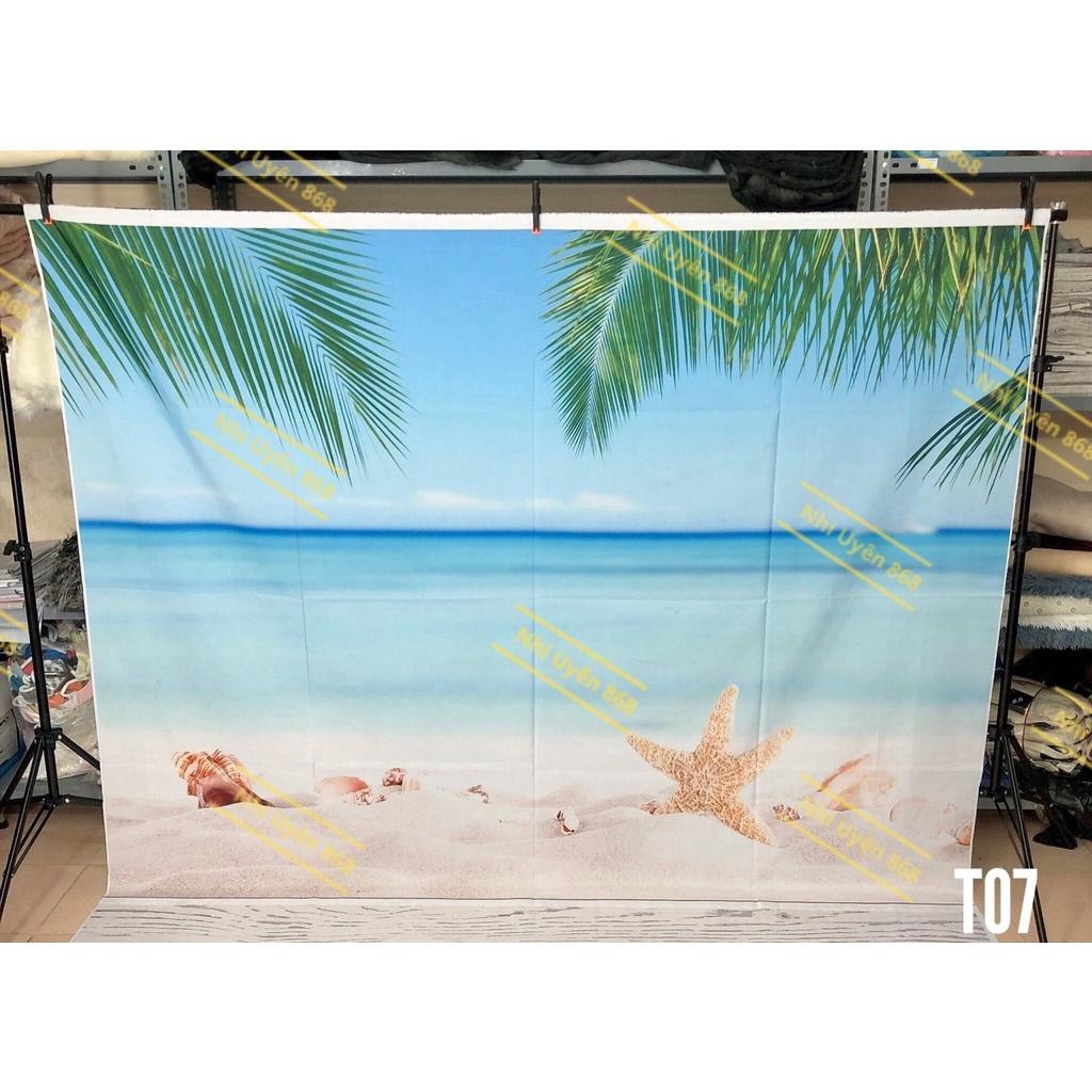 Tranh vải decor / Thảm vải treo tường / Thảm vải chụp ảnh chủ đề cảnh biển