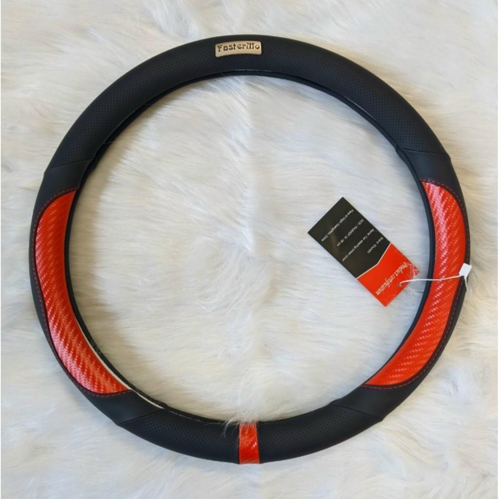 Bọc Vô Lăng FasterMo Cao Cấp Da Thông Hơi Carbon, Bọc Vô Lăng Ô Tô Cao Cấp, Đầm Tay