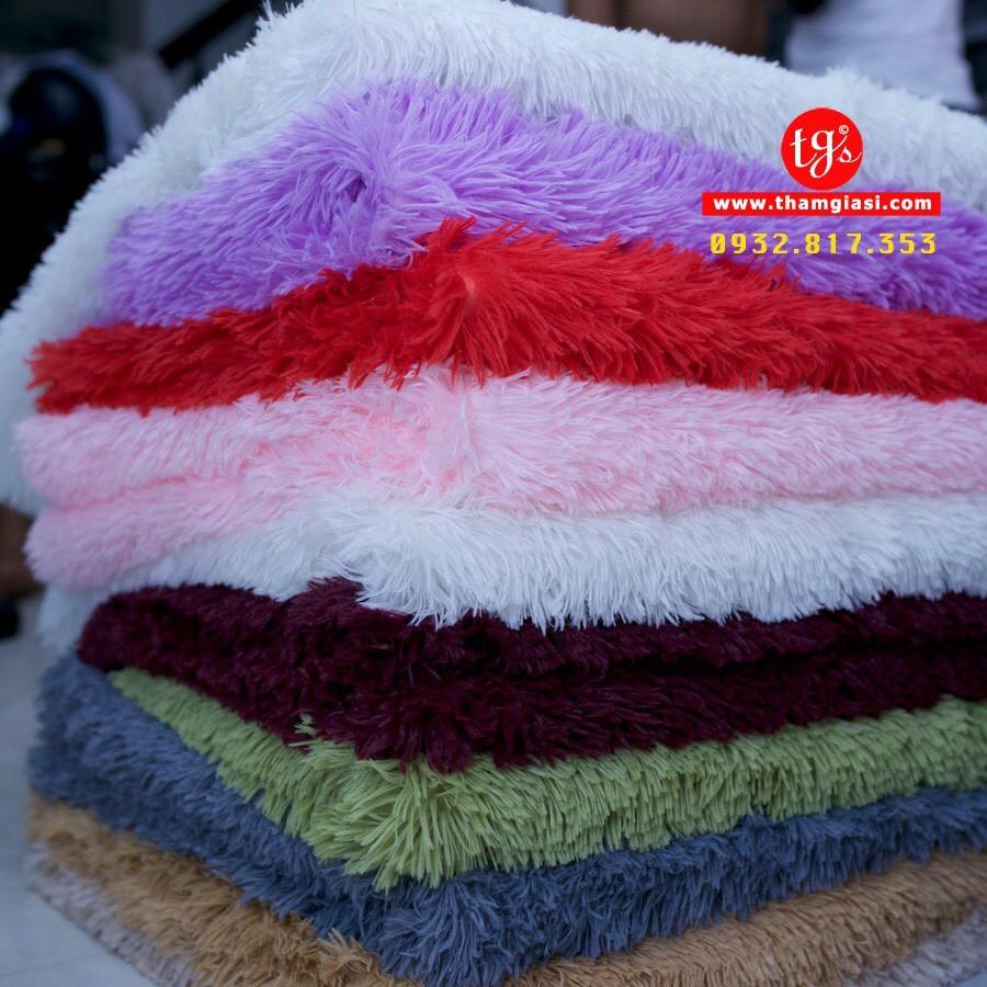 Thảm Lông Xù Màu Hồng | 100x160cm | Thảm Trang Trí Phòng Khách - Phòng Ngủ - Thảm Trải Sofa - Thảm Dành Cho Bé