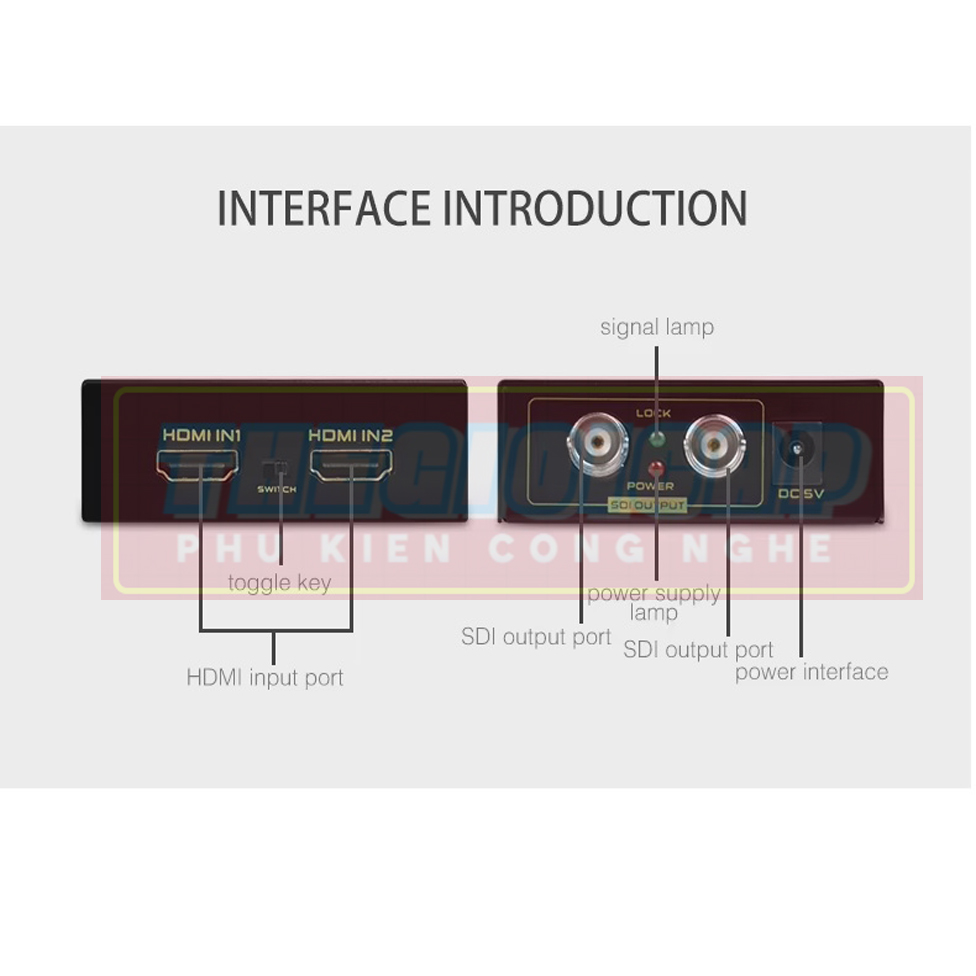 ROGTZ Bộ Chuyển Đổi HDMI To 3G/SDI FJ-SH202 - Hàng Nhập Khẩu