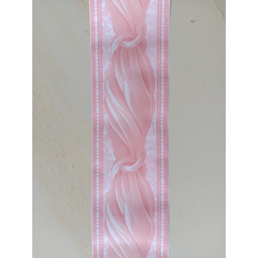 Len dán viền tường XOẮN LỤA HỒNG