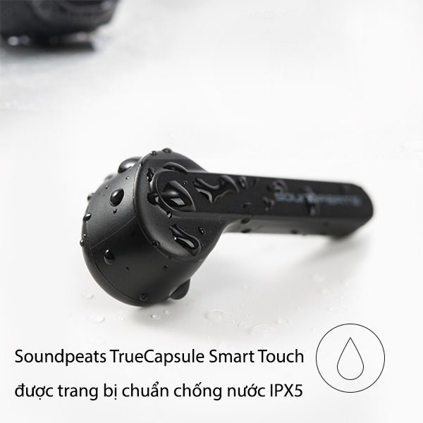 Tai Nghe Bluetooth Earbuds SoundPeats TrueCapsule có thiết kế công thái học và 3 kích thước của eartip mang lại sự vừa vặn thoải mái và cực kỳ chắc chắn - Hàng Chính Hãng