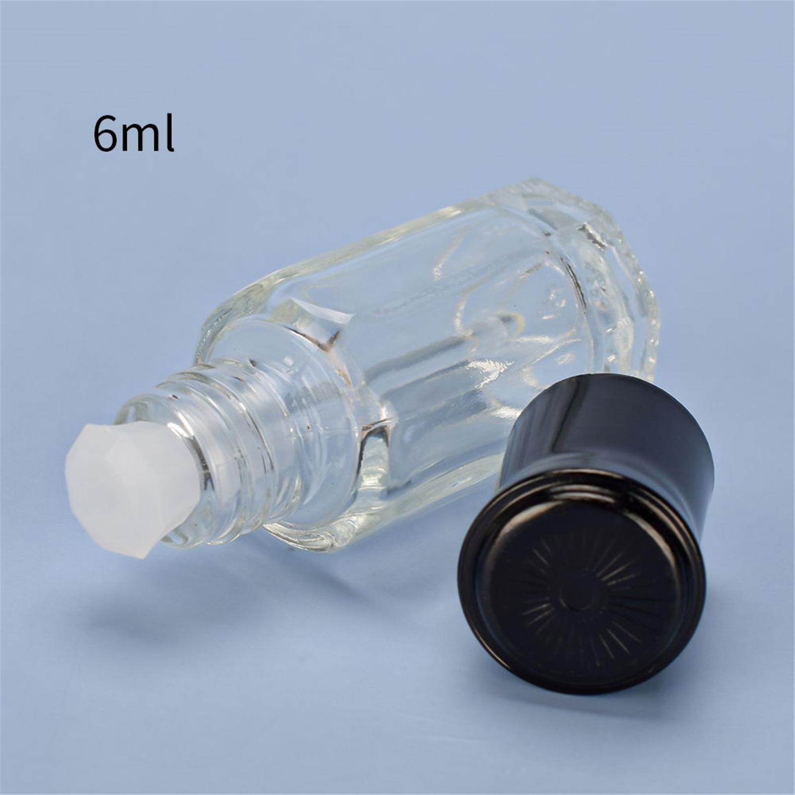 10 cái Chai rỗng bằng thủy tinh với ống nhỏ giọt,  dung tích 6ml,Thích hợp để đựng nước hoa, mỹ phẩm, tinh dầu