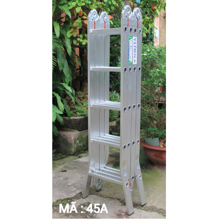 Thang nhôm gấp 4 khúc Nikita Nik54 chân thẳng