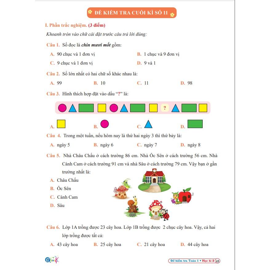 Sách - Đề Kiểm Tra Toán 1 - Kết Nối Tri Thức Với Cuộc Sống - Học Kì 2 (1 cuốn)