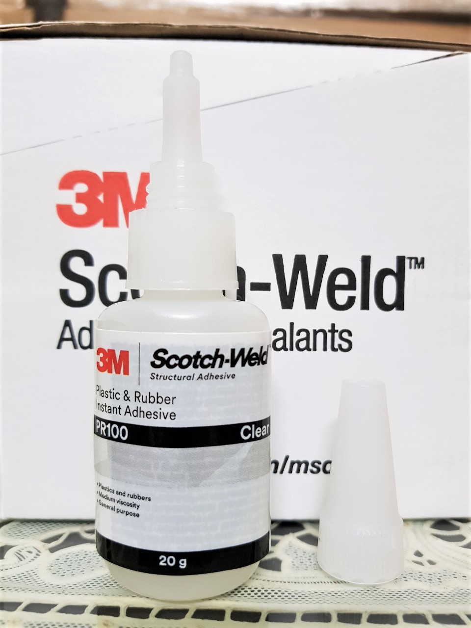 Bộ 2 chai keo dán đa năng siêu dính Scotch-Weld 20g 3M PR100