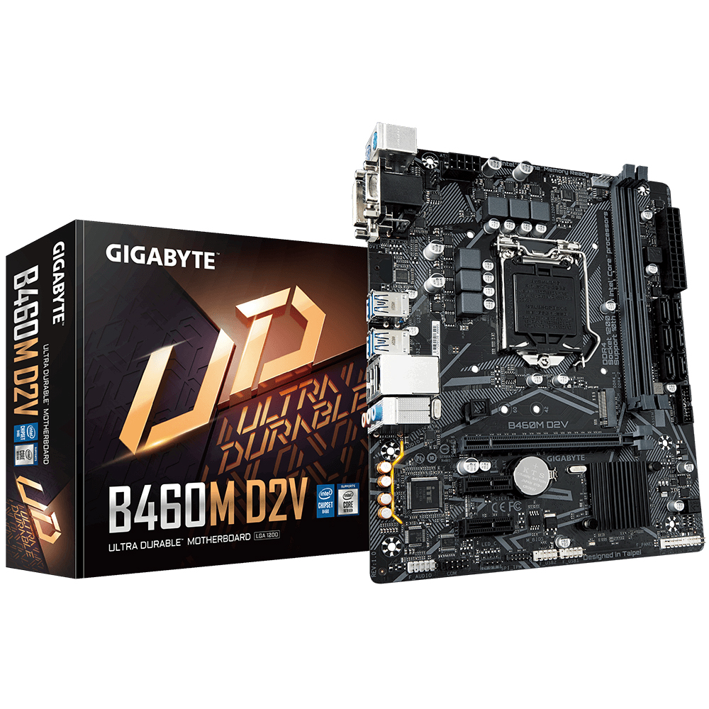 Mainboard Gigabyte B460M D2V-Hàng chính hãng