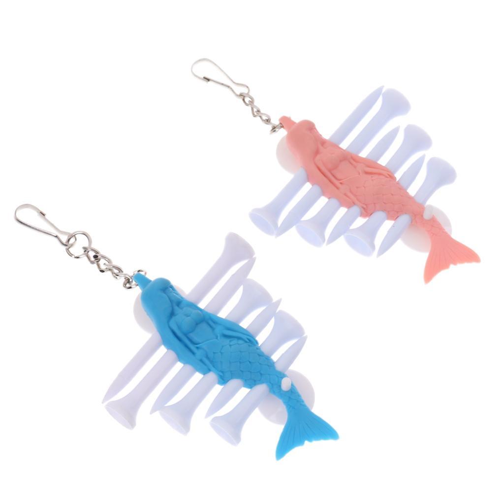 Golf Tee Holder with Tees Golf Key Chain