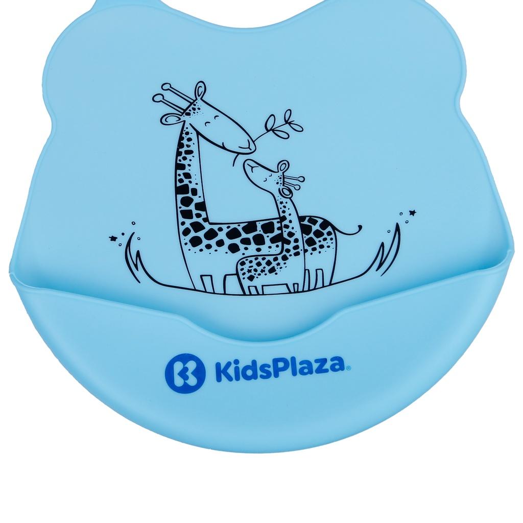 Yếm ăn silicon cho bé Kids Plaza BIB006 (Nhiều mẫu