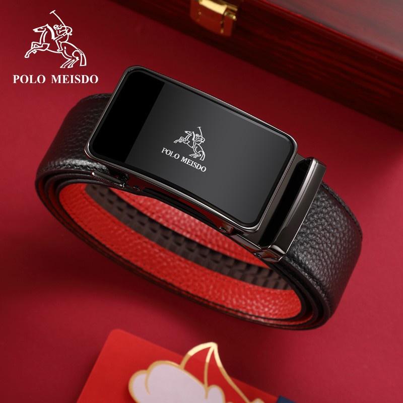 Dây Nịt Nam Da Bò Cao Cấp Hàng Hiệu POLO MEISDO Khóa Tự Động PL65