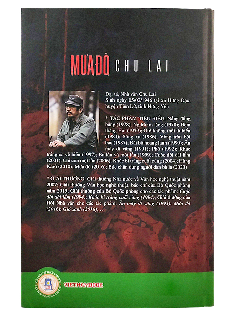 Sách Mưa Đỏ (Chu Lai) Ấn Bản Đặc Biệt Bìa Cứng - Kèm Hộp