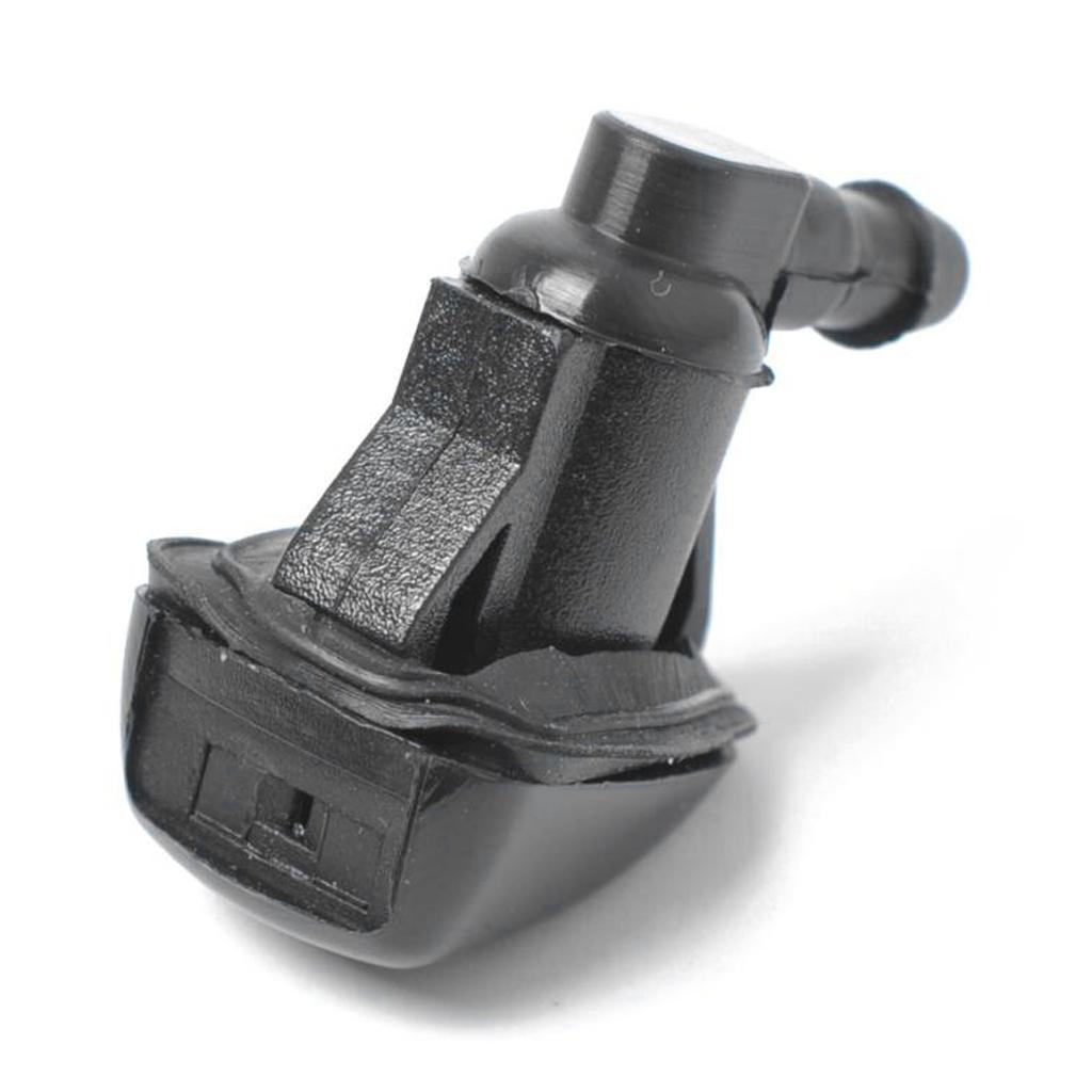 2x Black Windshield Wiper Jet Washer Nozzles for