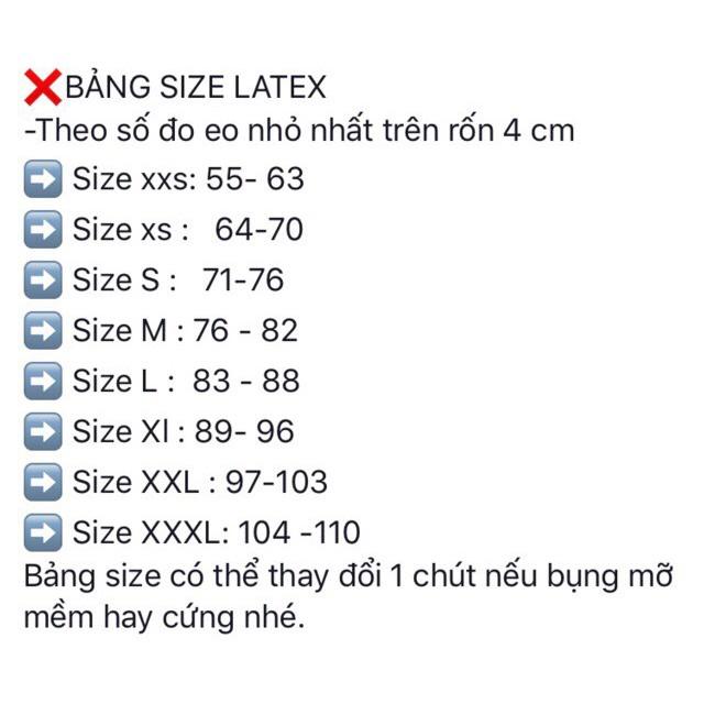 Đai nịt bụng siết eo latex dài 29cm Hi Lạp