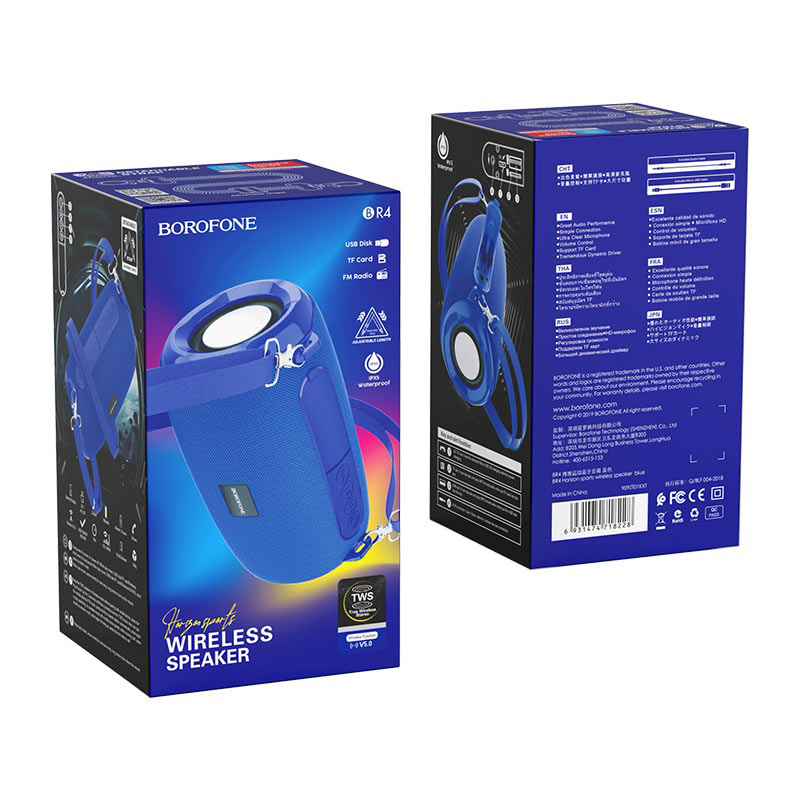 Loa Không Dây BOROFONE BR4, Bluetooth 5.0, Pin 500mah, nghe nhạc, gọi điện - Hàng Chính Hãng