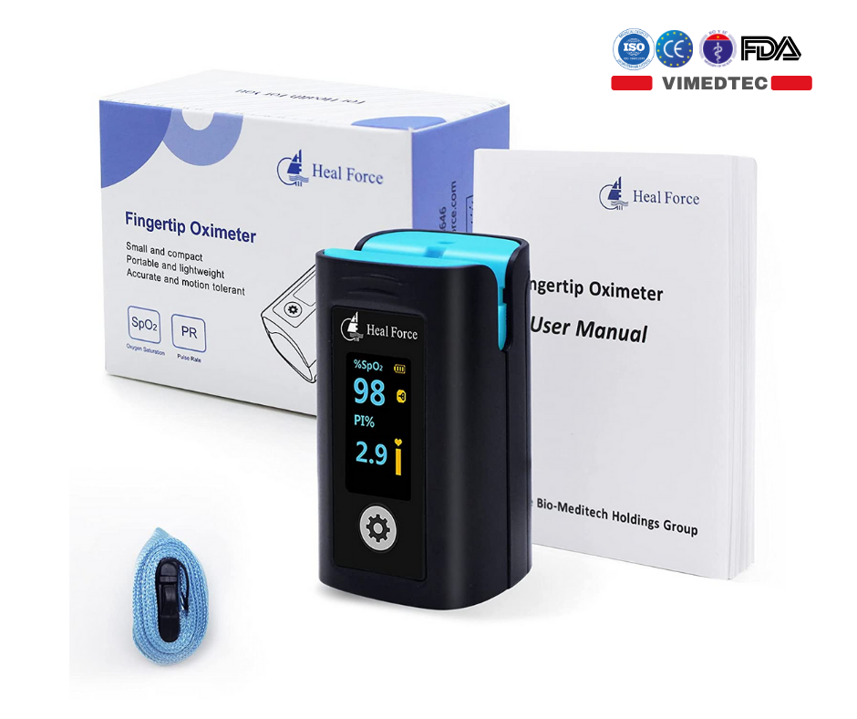 MÁY ĐO NỒNG ĐỘ OXY TRONG MÁU ĐẦU NGÓN TAY HealForce SpO2 Pulse Oximeter