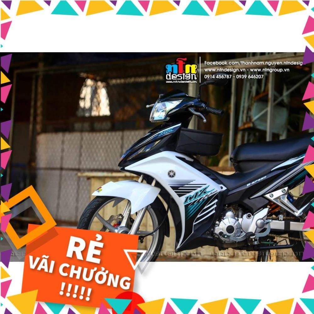 Tem Rời Exciter 135 Mẫu MX Xanh Trắng Đen