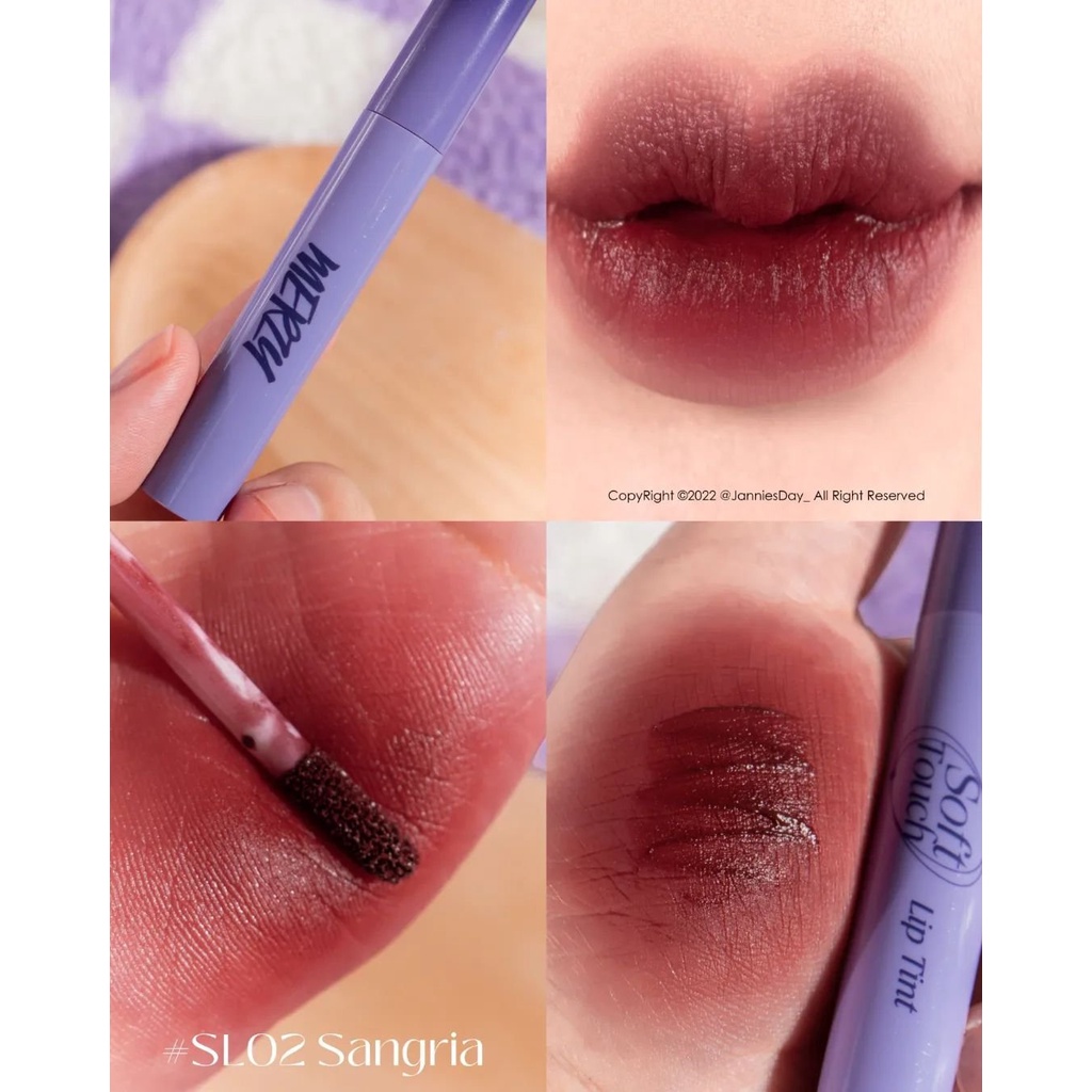 Combo Son Kem Lì Merzy Soft Touch Lip Tint 3g + Son Dưỡng Có Màu Merzy The Heritage All Day Lip Care 4g