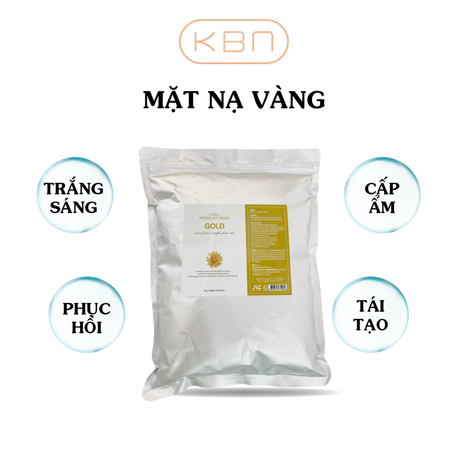 Mặt Nạ Vàng - Mặt Nạ Bột Dẻo Adel Mask Hàn Quốc