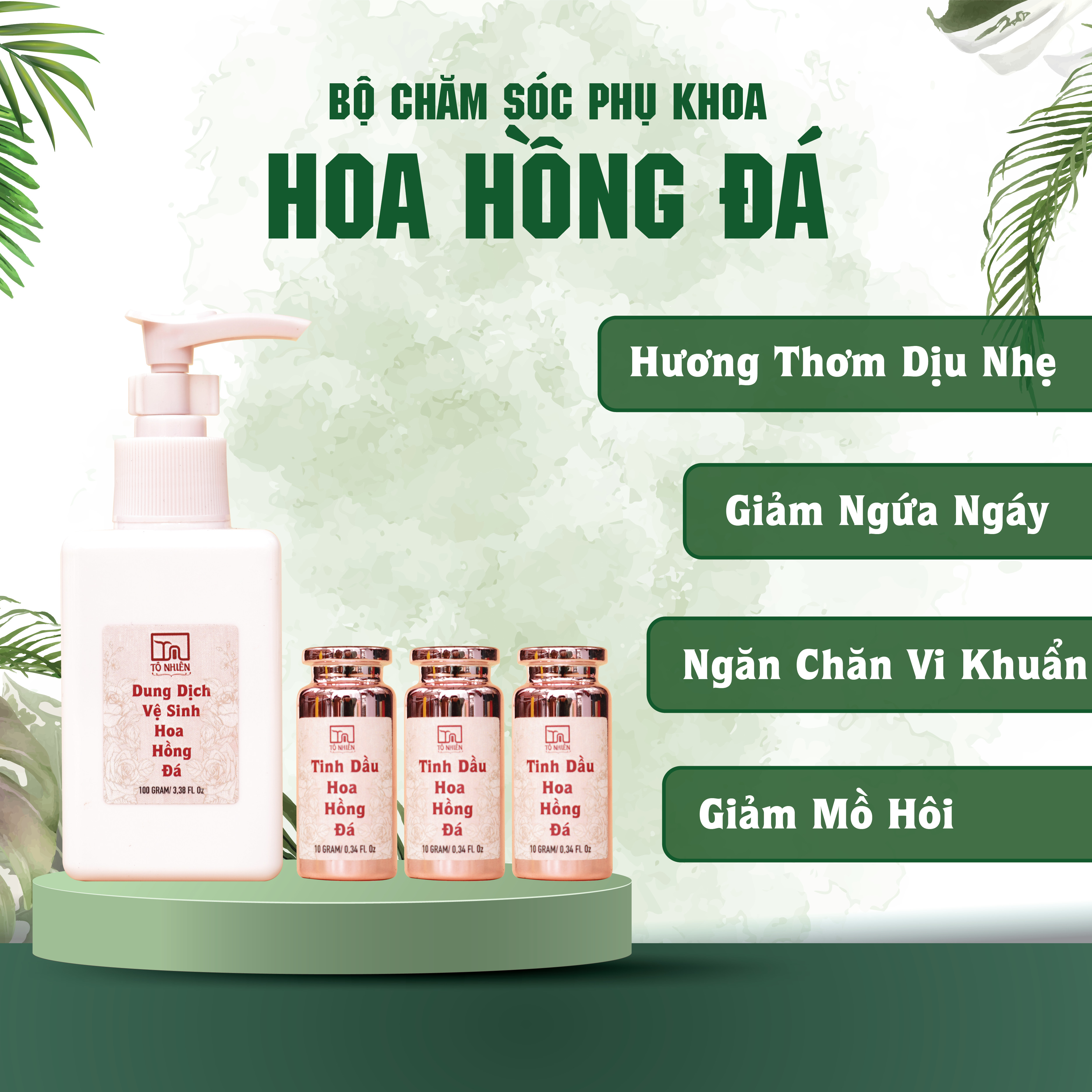 Dung dịch vệ sinh phụ nữ Tô Nhiên – Giúp giảm mồ hôi, làm hồng hào và căng mịn da vùng kín 130 gram