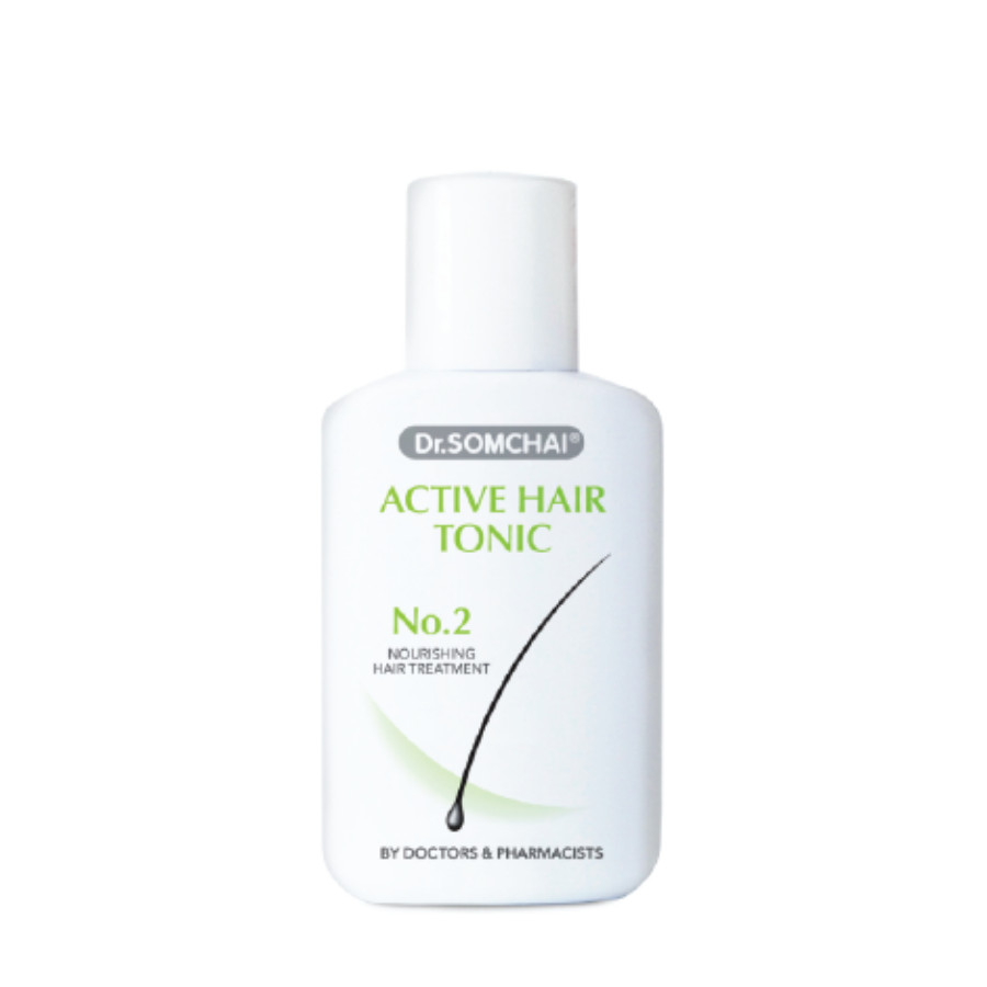 Lotion giúp dưỡng ẩm da đầu, cho bạn mái tóc trông dày và khỏe mạnh DR.SOMCHAI ACTIVE HAIR TONIC N0.2