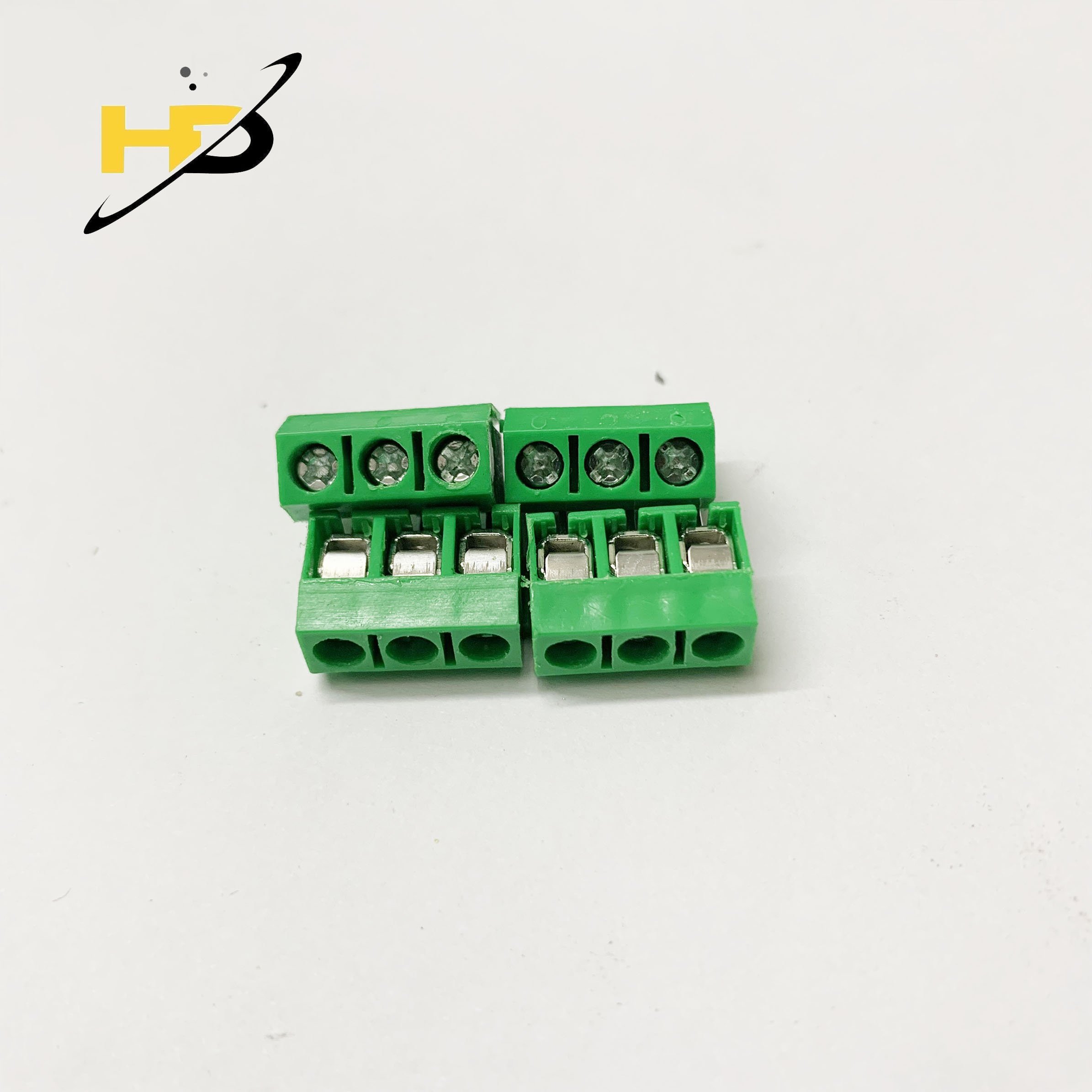 Cầu Đấu Nối Dây Domino KF301 , Cầu Đấu Dây Cọc Nguồn 3 Chân 5.08mm