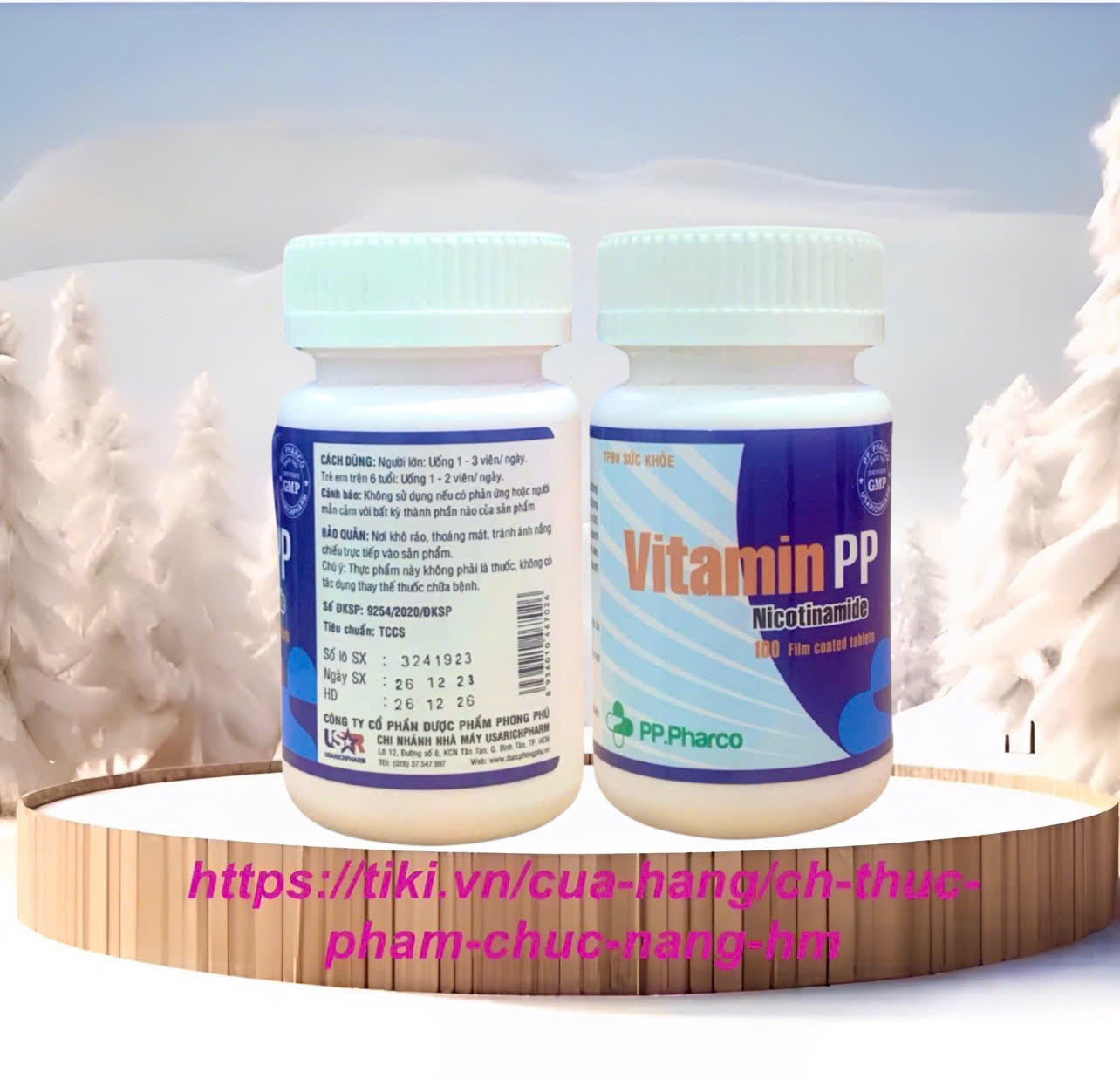 Vitamin PP, hộp 100 viên