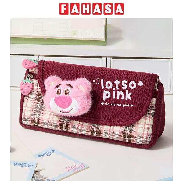 Bóp Viết Vải Gấu Lotso - Ume A83496-T3 - Màu Đỏ Đô