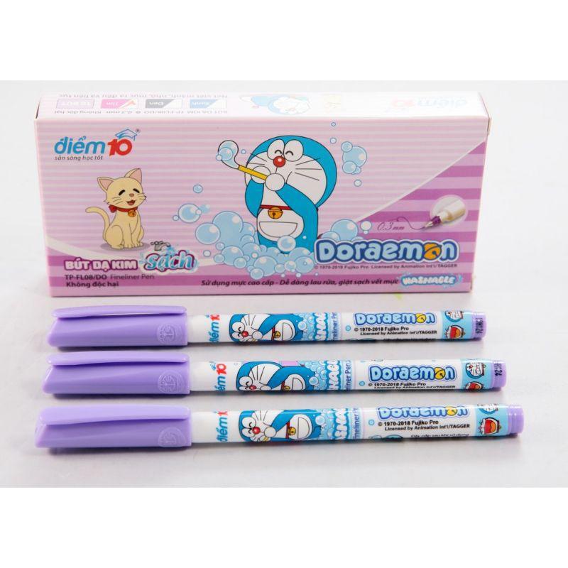 Hộp 10 cây Bút lông kim Điểm 10 Doraemon FL-08/DO