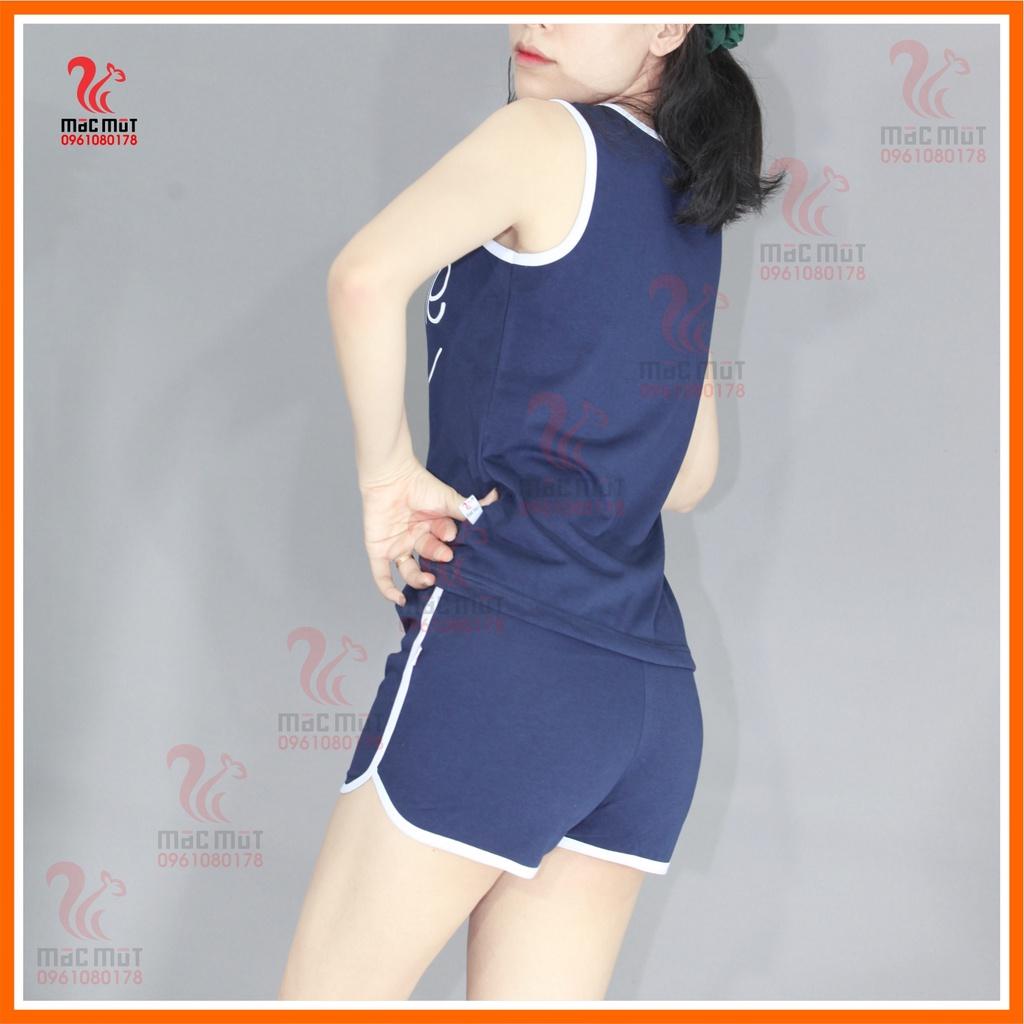 DB047 - BỘ ĐỒ NỮ mặc nhà thun cotton dễ thương có thể mặc đi chơi dạo phố, làm đồ đi ngủ. Đồ thun mùa hè thu, quần áo nữ